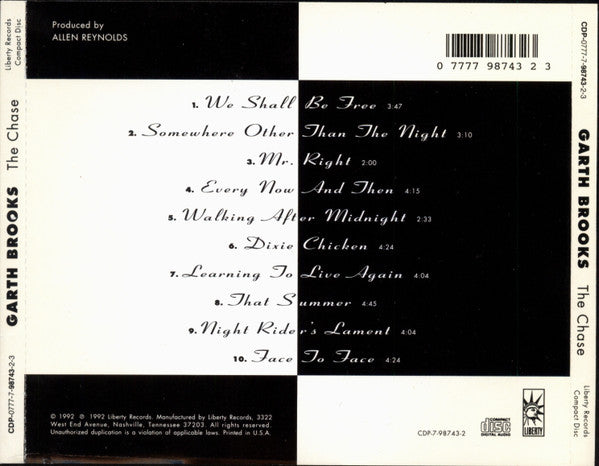 Garth Brooks - The Chase (CD) - Discogs image 2