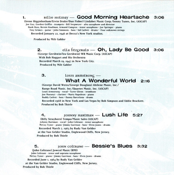 Various - Priceless Jazz Sampler (CD) - Discogs image 5