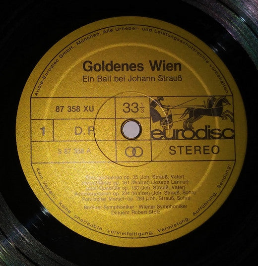 Johann Strauss Jr., Robert Stolz Directing Wiener Symphoniker And Berliner Symphoniker - Goldenes Wien (2xLP) - Discogs image 5