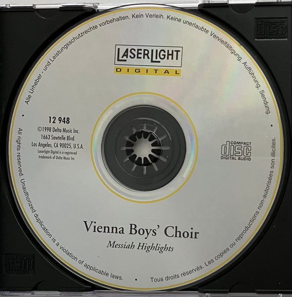 Die Wiener Sängerknaben - Messiah Highlights (CD) - Discogs image 3