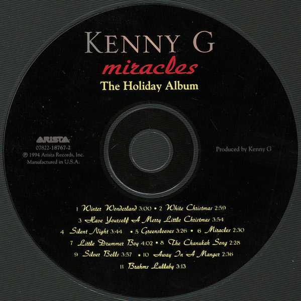 Kenny G (2) - Miracles - The Holiday Album (CD) - Discogs image 3