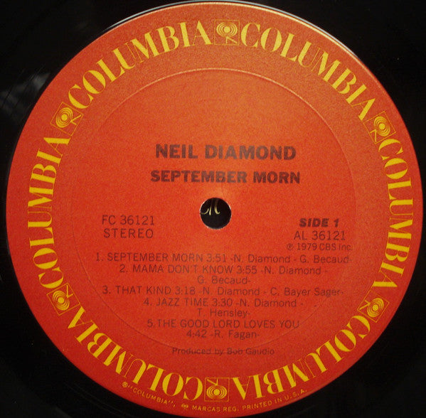 Neil Diamond - September Morn (LP) - Discogs image 3