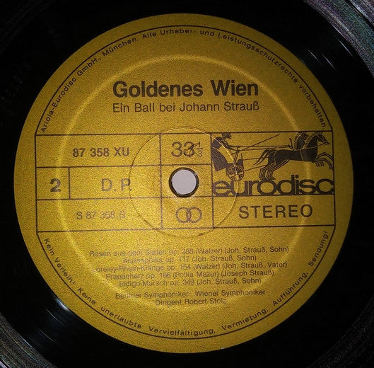 Johann Strauss Jr., Robert Stolz Directing Wiener Symphoniker And Berliner Symphoniker - Goldenes Wien (2xLP) - Discogs image 6