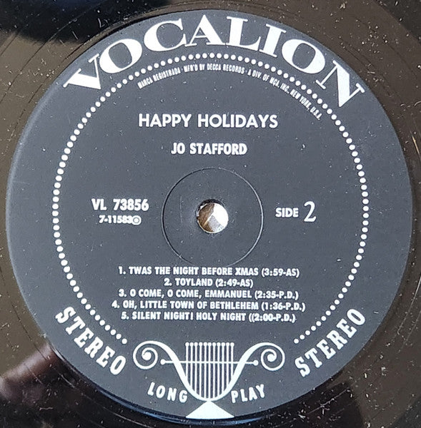 Jo Stafford - Happy Holidays (LP) - Discogs image 4