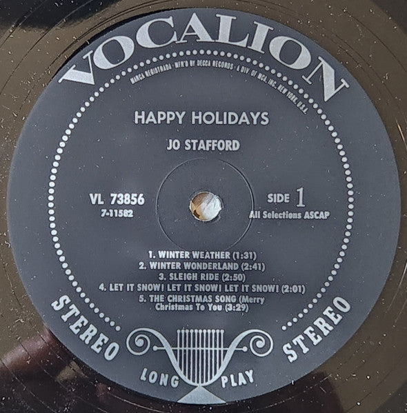 Jo Stafford - Happy Holidays (LP) - Discogs image 3