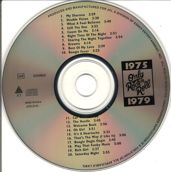 Various - 1975 - Only Rock 'N Roll - 1979 (CD) - Discogs image 3