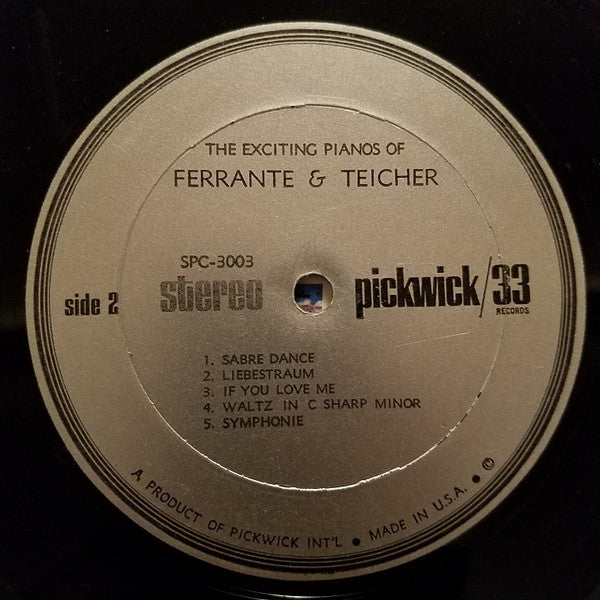 Ferrante & Teicher - The Exciting Pianos Of Ferrante & Teicher (LP) - Discogs image 4