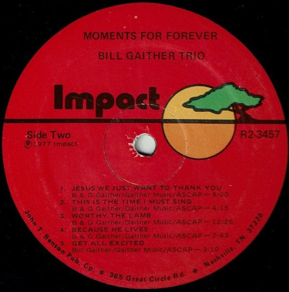 Bill Gaither Trio, The - Moments For Forever (2xLP) - Discogs image 3