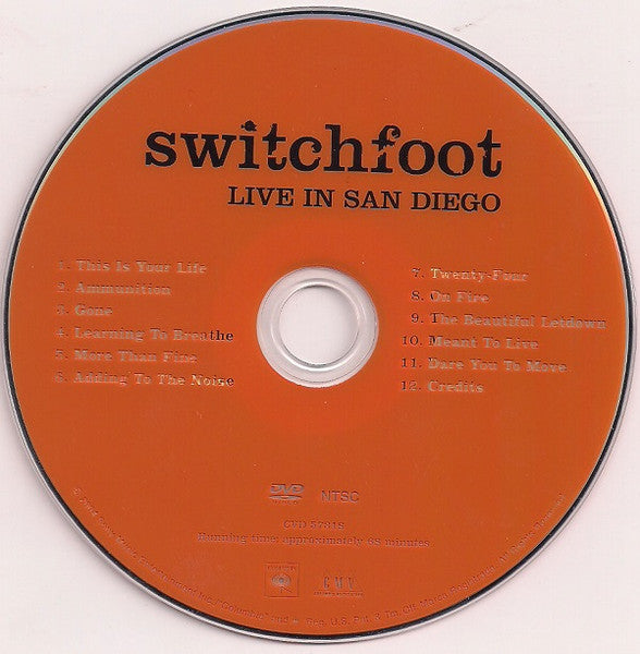 Switchfoot - Live In San Diego (DVD) - Discogs image 4