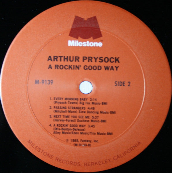 Arthur Prysock - A Rockin' Good Way (LP) - Discogs image 4