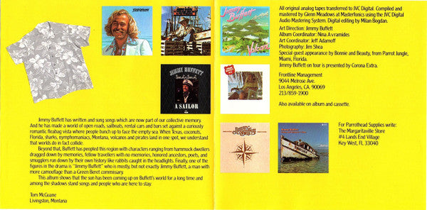 Jimmy Buffett - Songs You Know By Heart - Jimmy Buffett's Greatest Hit(s) (CD) - Discogs image 4