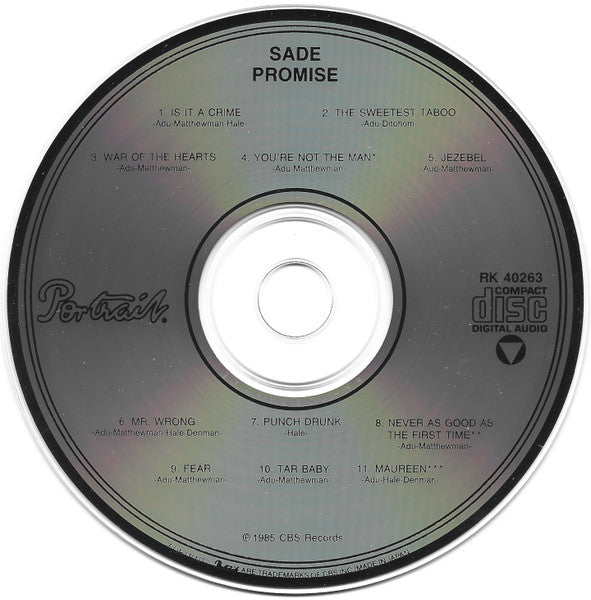 Sade - Promise (CD) - Discogs image 3