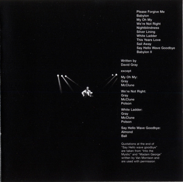 David Gray - White Ladder (CD) - Discogs image 6