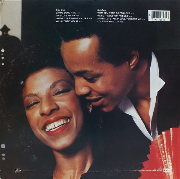 Natalie Cole & Peabo Bryson - We're The Best Of Friends (LP) - Discogs image 2
