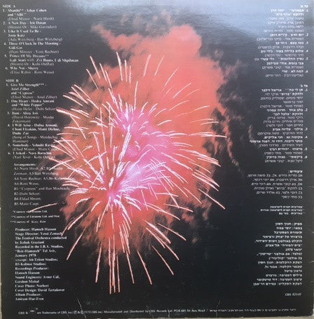 Various - פסטיבל הזמר והפזמון הישראלי תשל"ח = Israel Song Festival 1978 (LP) - Discogs image 2