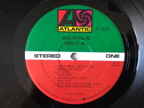 Mike Douglas - Sings It All (LP) - Discogs image 2