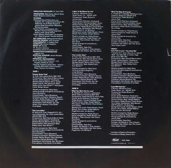 Natalie Cole & Peabo Bryson - We're The Best Of Friends (LP) - Discogs image 3