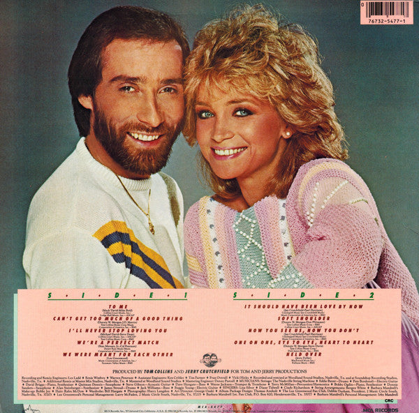 Barbara Mandrell / Lee Greenwood - Meant For Each Other (LP) - Discogs image 2