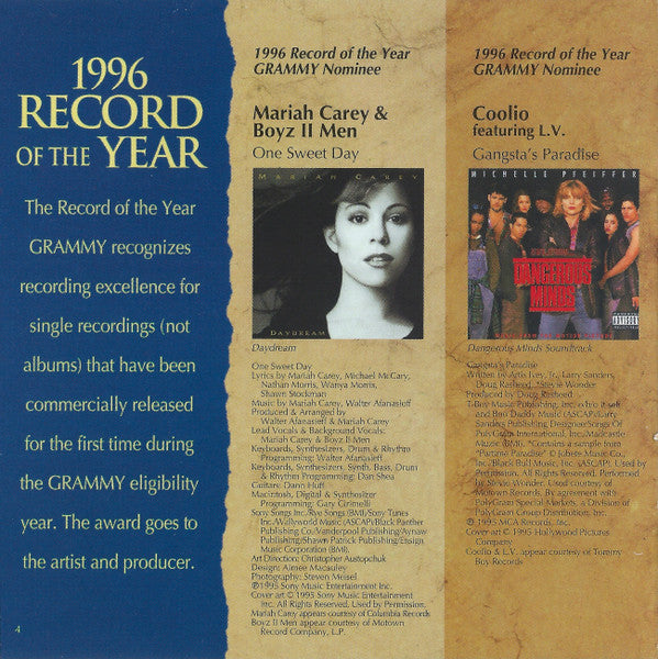 Various - 1996 Grammy Nominees (CD) - Discogs image 7