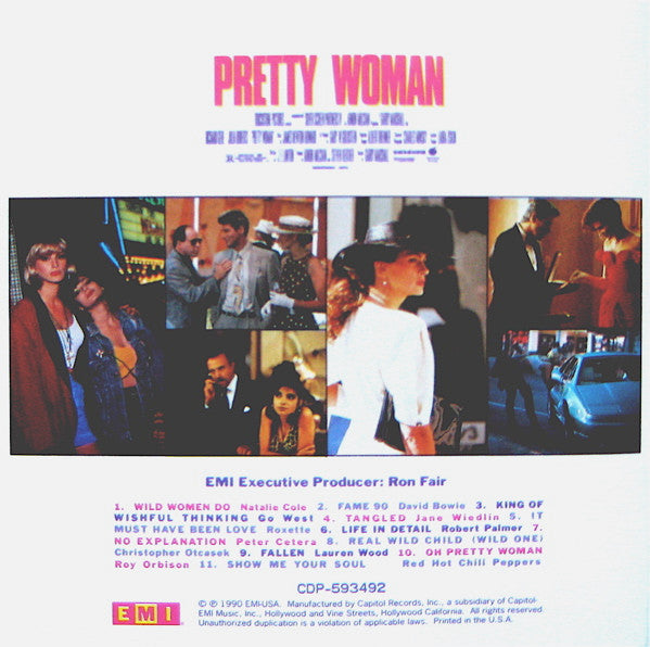Various - Pretty Woman (Original Motion Picture Soundtrack) (CD) - Discogs image 4