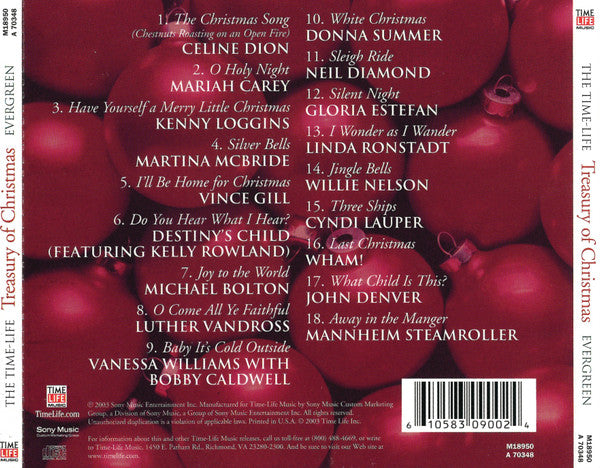 Various - The Time Life Treasury Of Christmas - Evergreen (CD) - Discogs image 2