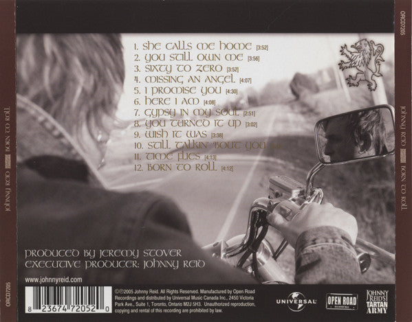 Johnny Reid - Born To Roll (CD) - Discogs image 2