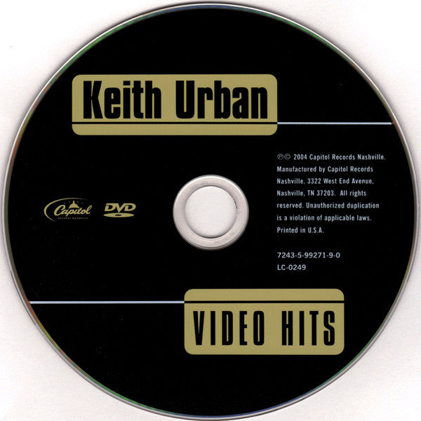 Keith Urban - Video Hits (DVD) - Discogs image 4