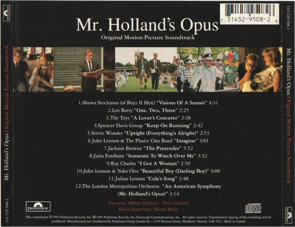 Various - Mr. Holland's Opus (Original Motion Picture Soundtrack) (CD) - Discogs image 2