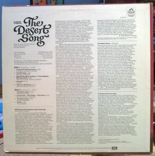 Sigmund Romberg - The Desert Song (LP) - Discogs image 3