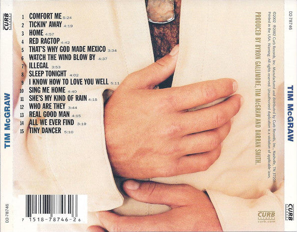 Tim McGraw - Tim McGraw And The Dancehall Doctors (CD) - Discogs image 2