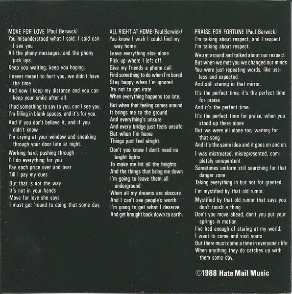 Happy Hate Me Nots - Out (CD) - Discogs image 5