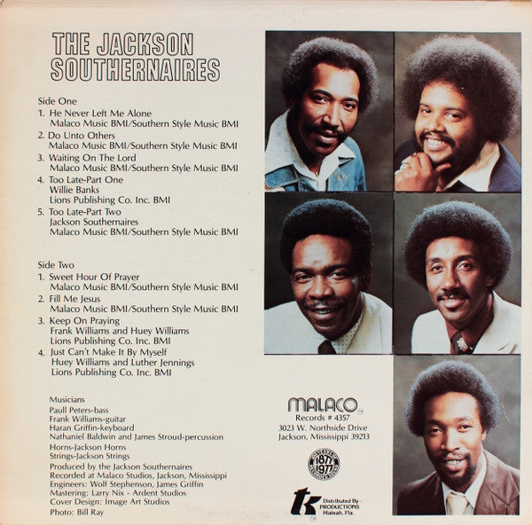Jackson Southernaires, The - The Jackson Southernaires (LP) - Discogs image 2