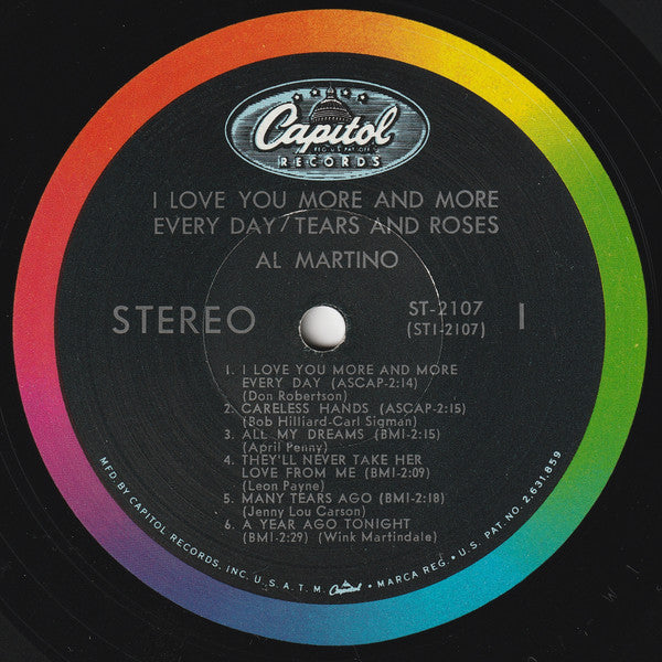 Al Martino - I Love You More And More Every Day / Tears And Roses (LP) - Discogs image 3
