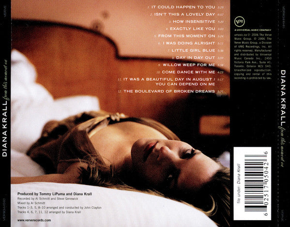 Diana Krall - From This Moment On (CD) - Discogs image 2