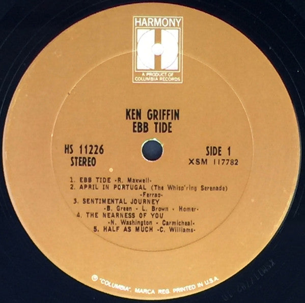 Ken Griffin (2) - Ebb Tide (LP) - Discogs image 3