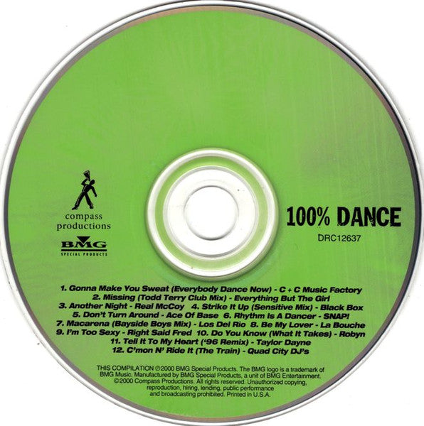 Various - 100% Dance (CD) - Discogs image 3