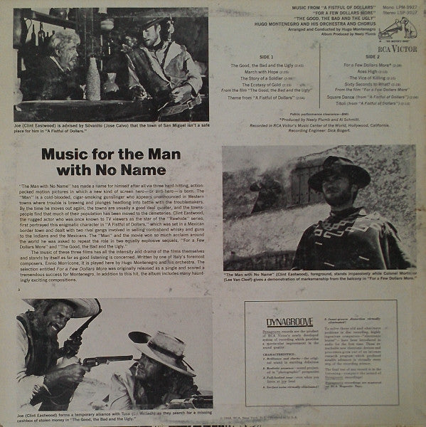Hugo Montenegro And His Orchestra - Music From "A Fistful Of Dollars" & "For A Few Dollars More" & "The Good, The Bad And The Ugly" (LP) - Discogs image 2