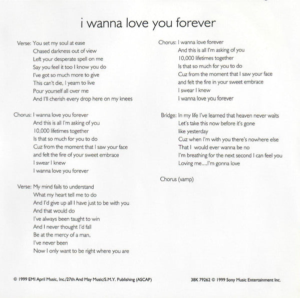 Jessica Simpson - I Wanna Love You Forever (CD) - Discogs image 4