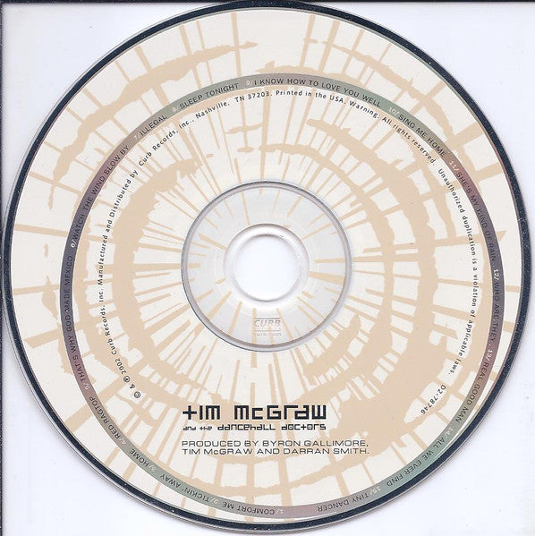 Tim McGraw - Tim McGraw And The Dancehall Doctors (CD) - Discogs image 3