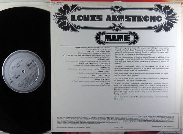Louis Armstrong - Mame (LP) - Discogs image 7