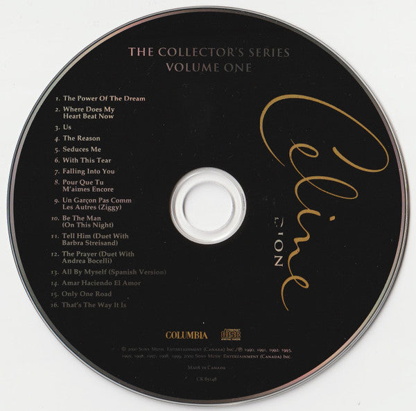 Céline Dion - The Collector's Series Volume One (CD) - Discogs image 3