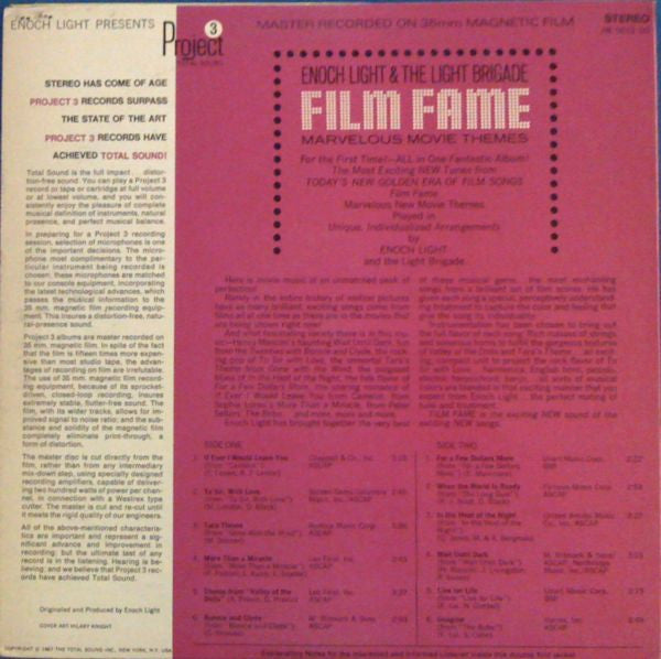 Enoch Light And The Light Brigade - Film Fame - Marvelous Movie Themes (LP) - Discogs image 2