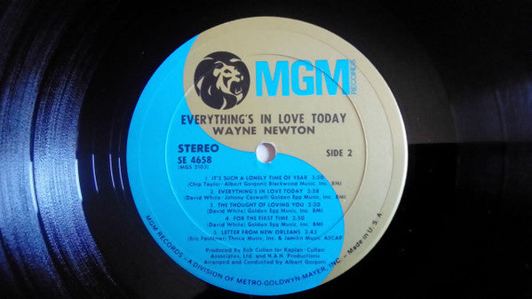 Wayne Newton - Everything's In Love Today (LP) - Discogs image 4