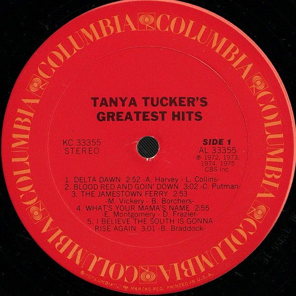 Tanya Tucker - Greatest Hits (LP) - Discogs image 3