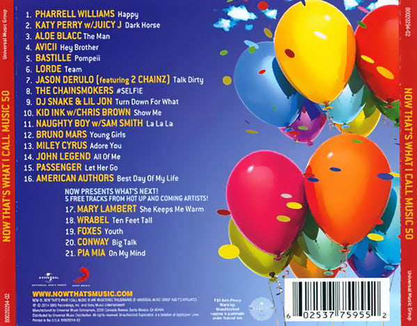 Various - Now That's What I Call Music! 50 (CD) - Discogs image 3