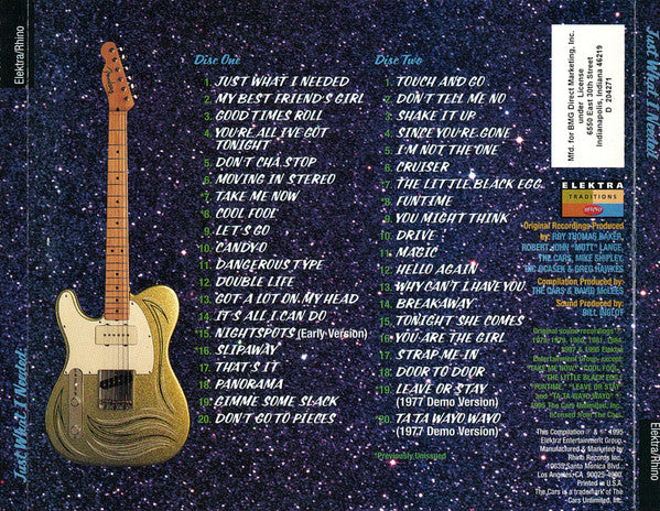 Cars, The - The Cars Anthology - Just What I Needed (2xCD) - Discogs image 2