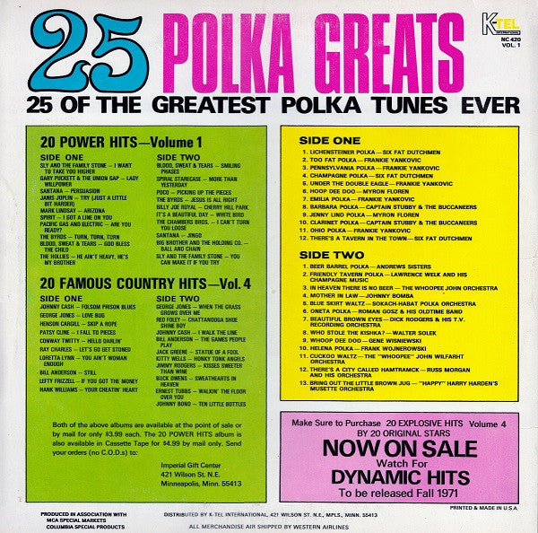 Various - 25 Polka Greats Vol. 1 (LP) - Discogs image 2