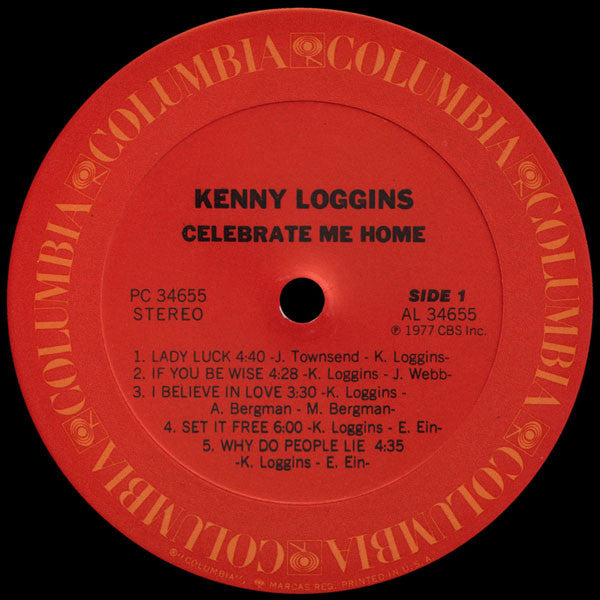 Kenny Loggins - Celebrate Me Home (LP) - Discogs image 5