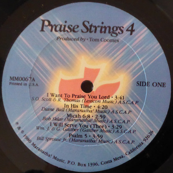 Praise Strings - Praise Strings 4 (LP) - Discogs image 3