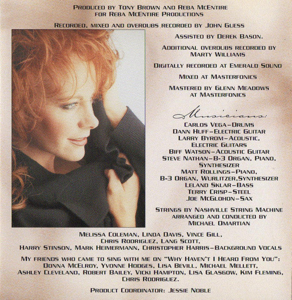 Reba McEntire - Read My Mind (CD) - Discogs image 5